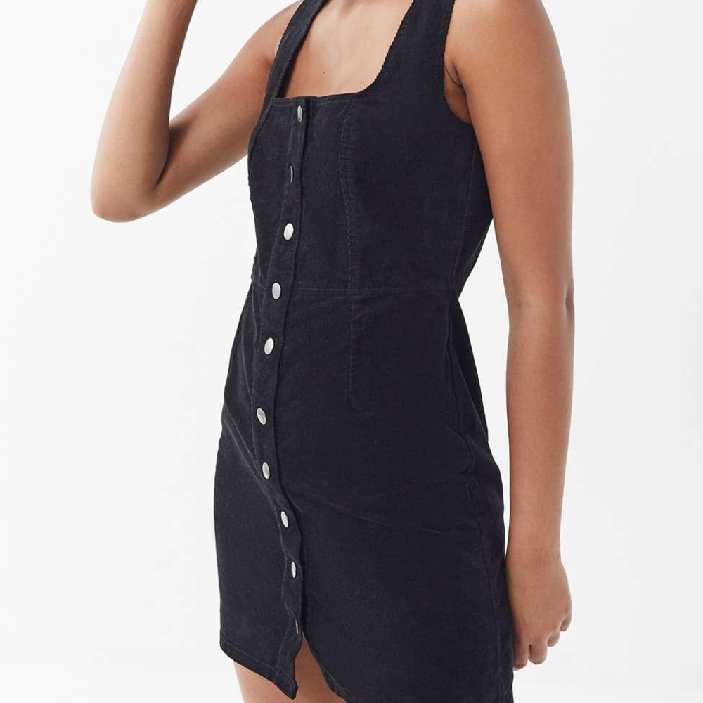 Corduroy button down dress